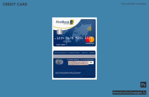 Nigeria FirstBank Mastercard Beispielvorschau